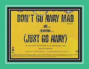 Don't Go Away Mad (Just Go Away) İphone için zil sesi